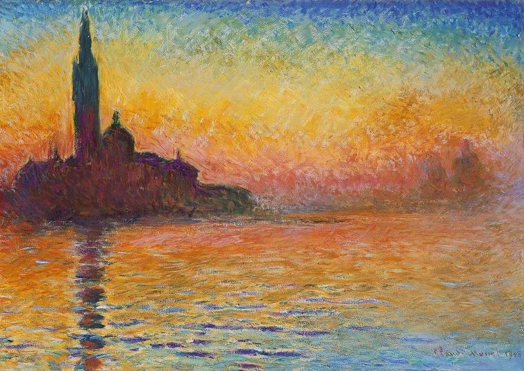 San Giorgio Maggiore at Dusk — Claude Monet