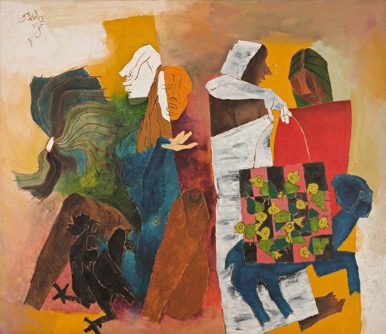 M. F. Husain — signature masterwork