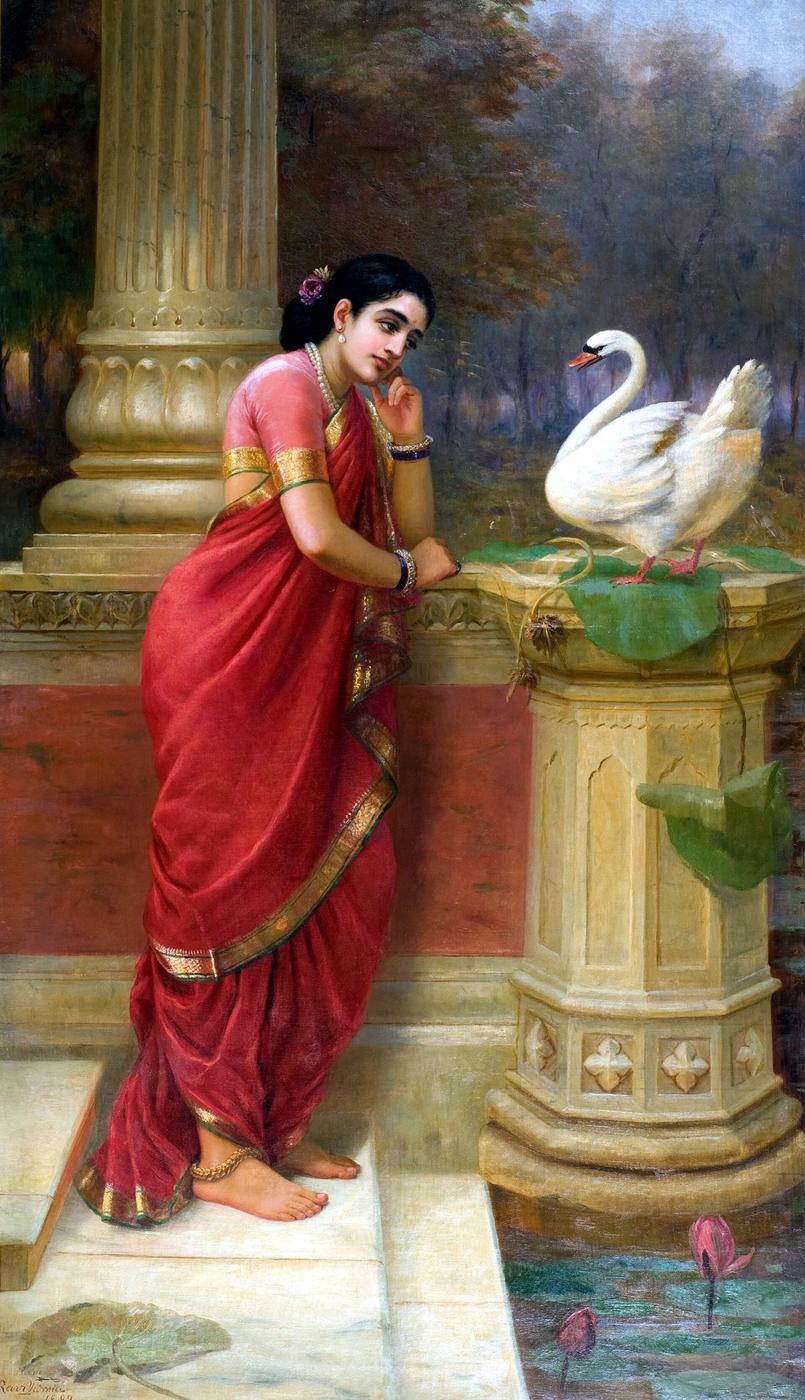 Hamsa-Damayanti — Raja Ravi Varma